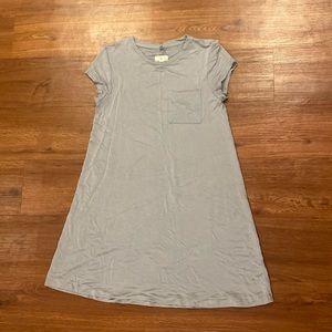 Lou & Grey Crew Neck Pocket T-Shirt Dress